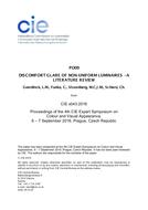 DISCOMFORT GLARE OF NON-UNIFORM LUMINAIRES - A LITERATURE REVIEW (PO09, Pages 247-256)