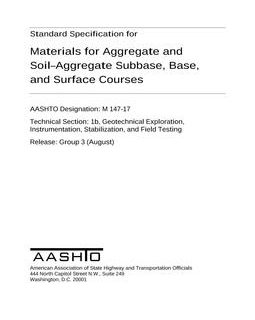 AASHTO M 147-17