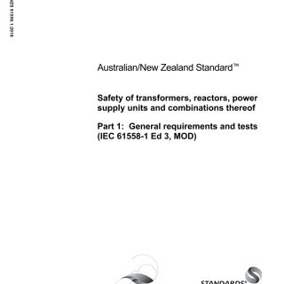 AS/NZS 61558.1:2018