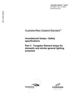 AS/NZS 60432.1:2007