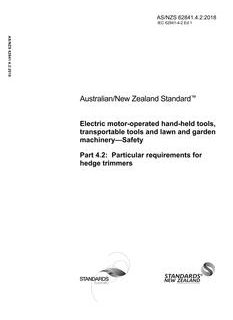 AS/NZS 62841.4.2:2018