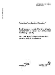 AS/NZS 62841.3.14:2018