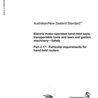 AS/NZS 62841.2.17:2018
