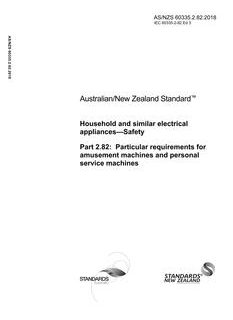 AS/NZS 60335.2.82:2018