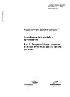 AS/NZS 60432.2:2007