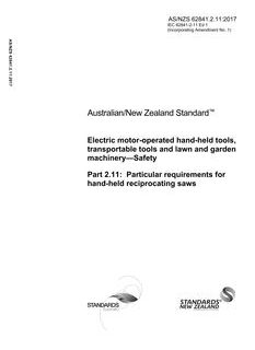 AS/NZS 62841.2.11:2017