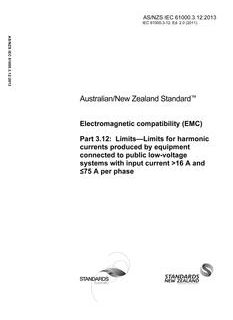 AS/NZS IEC 61000.3.12:2013