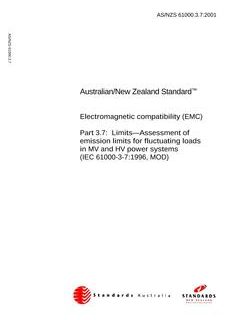 AS/NZS 61000.3.7-2001