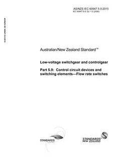 AS/NZS IEC 60947.5.9:2015