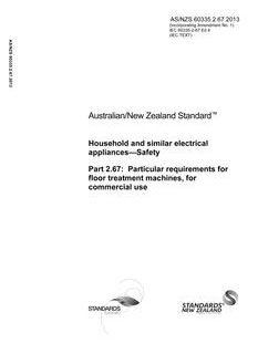 AS/NZS 60335.2.67:2013