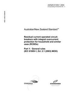 AS/NZS 61009.1-2004