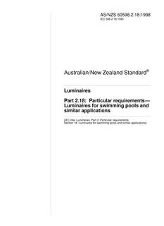 AS/NZS 60598.2.18-1998