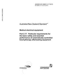 AS/NZS IEC 60601.2.17:2015
