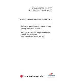 AS/NZS 61558.2.5-2003