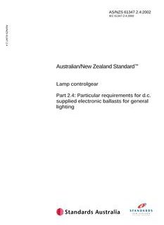 AS/NZS 61347.2.4:2002