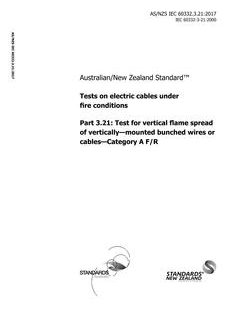 AS/NZS IEC 60332.3.21:2017