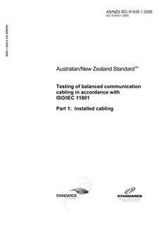 AS/NZS IEC 61935.1-2006