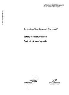 AS/NZS IEC 60825.14:2011