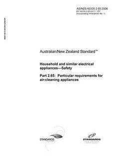 AS/NZS 60335.2.65-2006