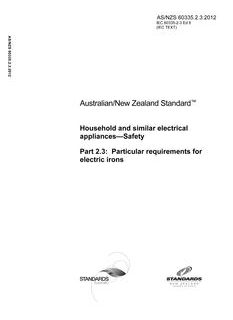 AS/NZS 60335.2.3:2012