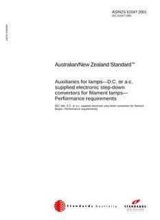 AS/NZS 61047:2001