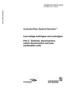 AS/NZS IEC 60947.3:2015