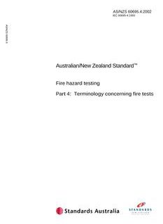 AS/NZS 60695.4-2002