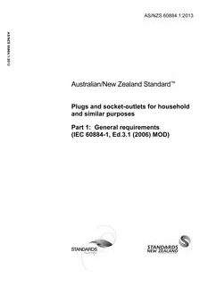 AS/NZS 60884.1:2013
