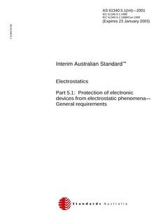 AS 61340.5.1(INT)-2001