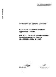 AS/NZS 60335.2.35-2004
