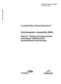 AS/NZS 61000.4.4-2006