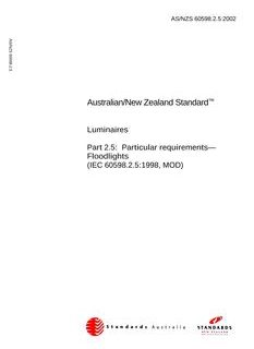 AS/NZS 60598.2.5-2002