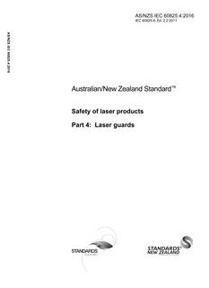 AS/NZS IEC 60825.4:2016