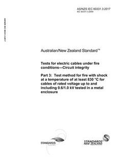 AS/NZS IEC 60331.3:2017