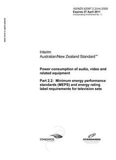 AS/NZS 62087.2.2(Int)-2009