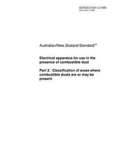AS/NZS 61241.3-1999
