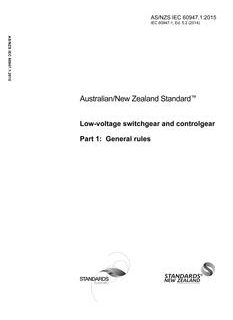 AS/NZS IEC 60947.1:2015