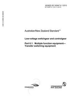 AS/NZS IEC 60947.6.1:2015