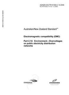 AS/NZS IEC TR 61000.2.14:2009
