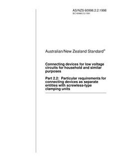 AS/NZS 60998.2.2-1998