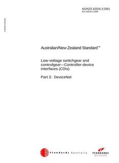 AS/NZS 62026.3:2001