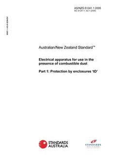 AS/NZS 61241.1:2005