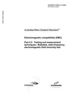 AS/NZS 61000.4.3-2006