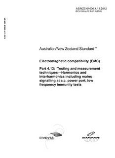 AS/NZS 61000.4.13:2012