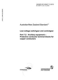AS/NZS IEC 60947.7.2:2015