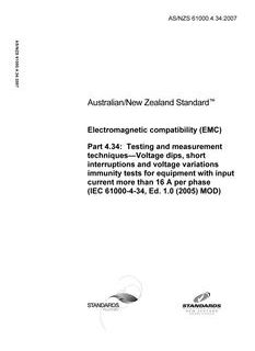 AS/NZS 61000.4.34-2007