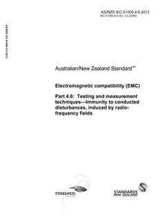 AS/NZS IEC 61000.4.6-2013