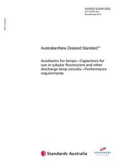 AS/NZS 61049:2002
