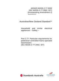 AS/NZS 60335.2.77:2002