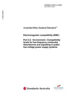 AS/NZS 61000.2.2:2003